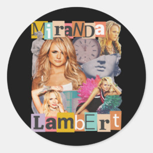 Miranda Lambert Country Music Runder Aufkleber