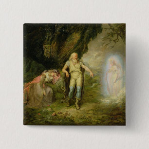 Miranda, Prospero und Ariel, "vom Sturm" vorbei Button