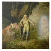 Miranda, Prospero und Ariel, "vom Sturm" vorbei Fliese (Vorderseite)