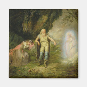 Miranda, Prospero und Ariel, "vom Sturm" vorbei Magnet