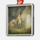 Miranda, Prospero und Ariel, "vom Sturm" vorbei Ornament Aus Metall (Links)