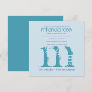 Miranda Rose - Bat Bar Mitzvah Einladung