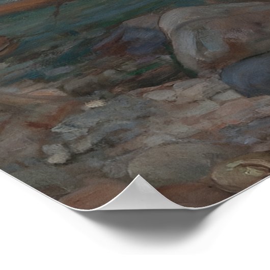 Miranda Tempest John William Waterhouse Art Poster (Ecke)