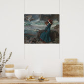 Miranda Tempest John William Waterhouse Art Poster (Küche)