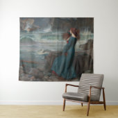 Miranda Tempest John William Waterhouse Art Wandteppich (Beispiel (Horizontal))