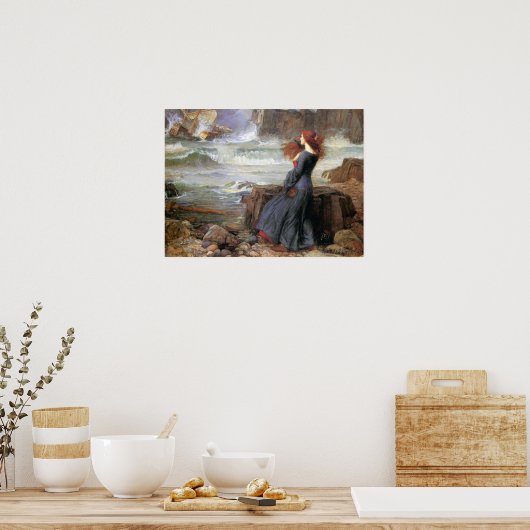 Miranda - The Tempest - John William Waterhouse Poster (Küche)