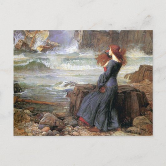 Miranda - The Tempest - John William Waterhouse Postkarte (Vorderseite)