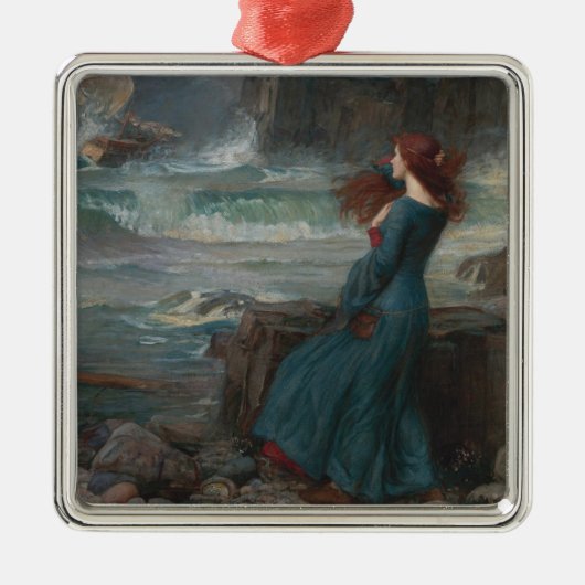 Miranda (von John William Waterhouse) Ornament Aus Metall (Vorne)