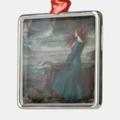 Miranda (von John William Waterhouse) Ornament Aus Metall (Links)
