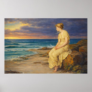 Miranda von John William Waterhouse Poster