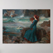 Miranda von John William Waterhouse Poster (Vorne)