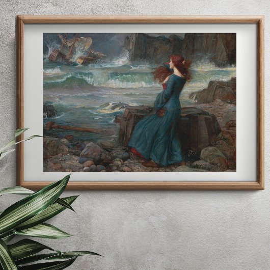 Miranda von John William Waterhouse Poster