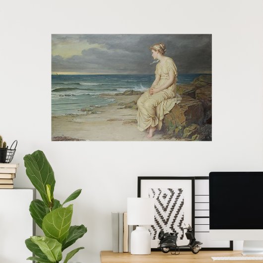 Miranda von John William Waterhouse Poster (Heimbüro)