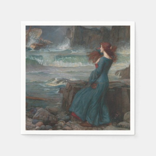 Miranda (von John William Waterhouse) Serviette (Vorderseite)
