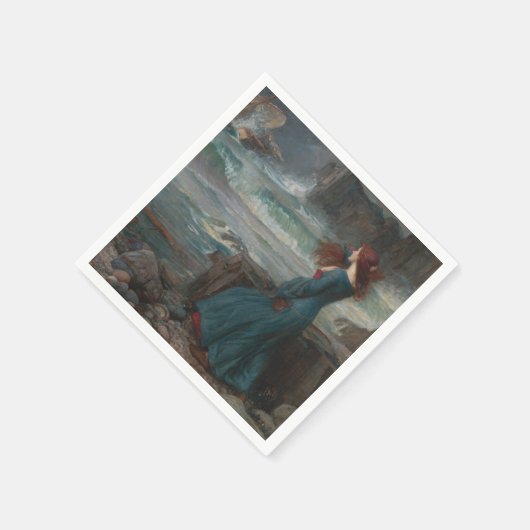 Miranda (von John William Waterhouse) Serviette (Ecke)