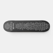 MIRANDA WARNING SKATEBOARD (Horizontal)