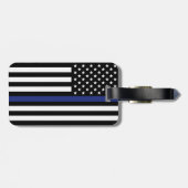 Miranda warnt Polizei-Flag Gepäckanhänger (Rückseite horizontal)