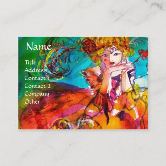 MIRANDOLINA / Darstellende Künste, Kostümbildner Visitenkarte (Vorderseite)