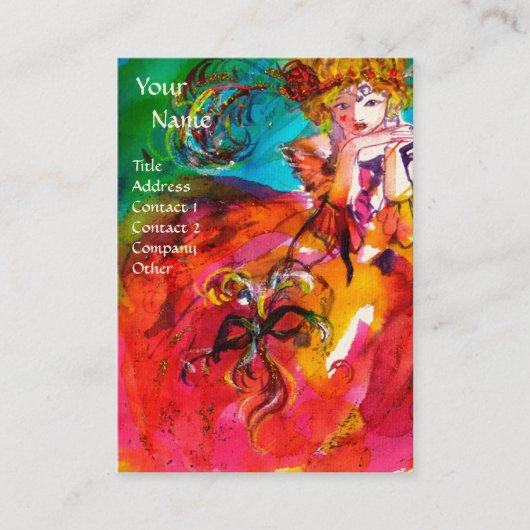 MIRANDOLINA / Darstellende Künste, Kostümbildner Visitenkarte (Vorderseite)