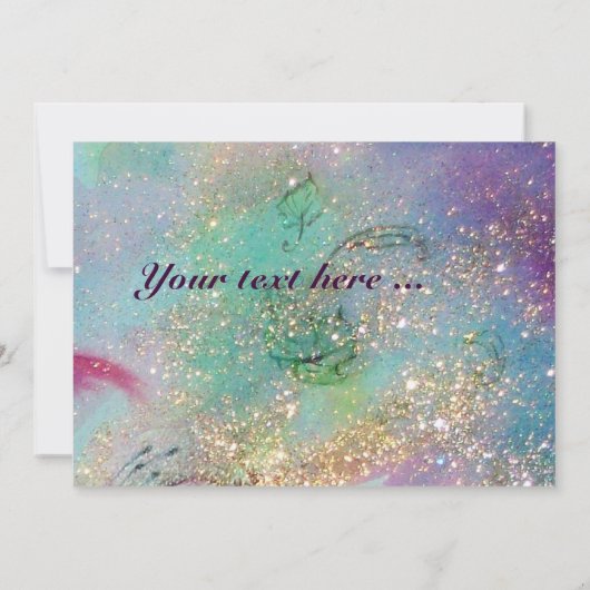 MIRANDOLINA, leuchtend Glitzern, blau-grün (Rückseite)