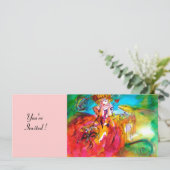 MIRANDOLINA MARDI GRAS MASQUERADE PARTY EINLADUNG (Stehend Vorderseite)