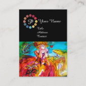 MIRANDOLINA SCHÖNHEIT MACHT AUS KÜNSTLERFARBPALETT VISITENKARTE (Vorderseite)