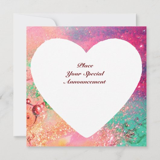 MIRANDOLINA, SWEET 16 MASQUERADE BALL, Herz Einladung (Rückseite)