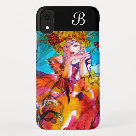 MIRANDOLINA Venezianisch Karneval Masken Monogramm Case-Mate iPhone Hülle (Rückseite)