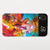 MIRANDOLINA Venezianisch Karneval Masken Monogramm Case-Mate iPhone Hülle (Rückseite (Horizontal))