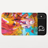 MIRANDOLINA Venezianisch Karneval Masken Monogramm Case-Mate iPhone Hülle (Rückseite (Horizontal))