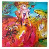 MIRANDOLINA / Venezianische Karnevalsmasken Fliese (Vorderseite)