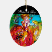 MIRANDOLINA / Venezianische Karnevalsmasken Keramikornament (Rechts)