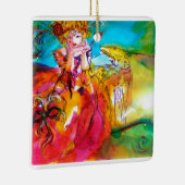 MIRANDOLINA / Venezianische Karnevalsmasken Keramikornament (Rechts)