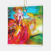 MIRANDOLINA / Venezianische Karnevalsmasken Keramikornament (Links)