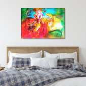 MIRANDOLINA / Venezianische Karnevalsmasken Leinwanddruck (Insitu (Schlafzimmer))