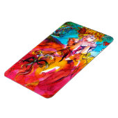 MIRANDOLINA / Venezianische Karnevalsmasken Magnet (Linke Seite)