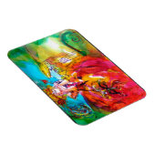 MIRANDOLINA / Venezianische Karnevalsmasken Magnet (Rechte Seite)