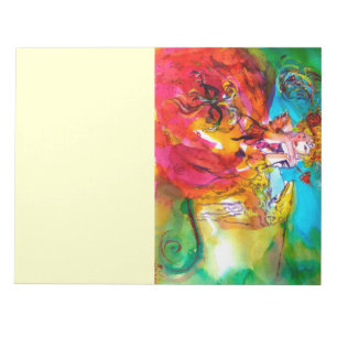 MIRANDOLINA / Venezianische Karnevalsmasken Notizblock