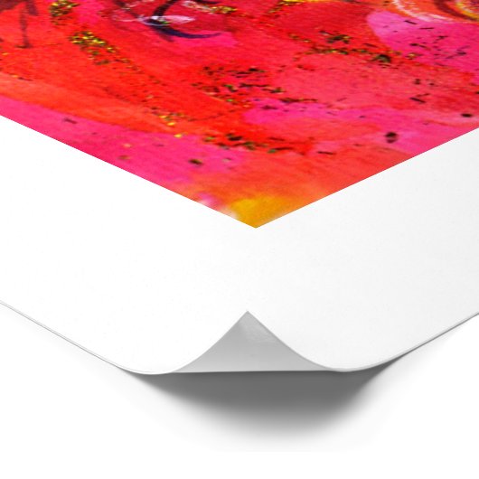 MIRANDOLINA / Venezianische Karnevalsmasken Poster (Ecke)