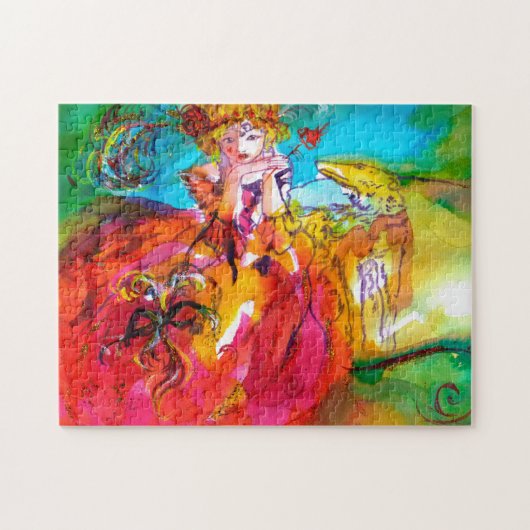 MIRANDOLINA / Venezianische Karnevalsmasken Puzzle (Horizontal)