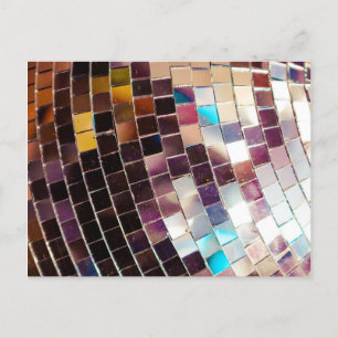 Mirco-Disco-Ball Ankündigungspostkarte