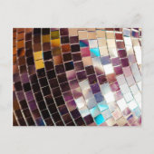 Mirco-Disco-Ball Ankündigungspostkarte (Vorderseite)