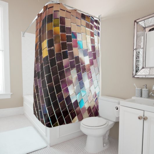 Mirco-Disco-Ball Duschvorhang (Beispiel)