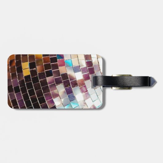 Mirco-Disco-Ball Gepäckanhänger (Rückseite horizontal)