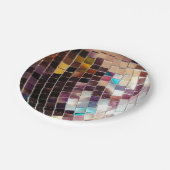 Mirco-Disco-Ball Pappteller (Schrägansicht)