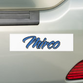 Mirco Name blue Aufkleber Sticker Autoaufkleber (Auf Auto)
