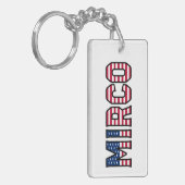 Mirco Name Vorname USA Flagge Anhänger Schlüssel Schlüsselanhänger (Vorderseite links)