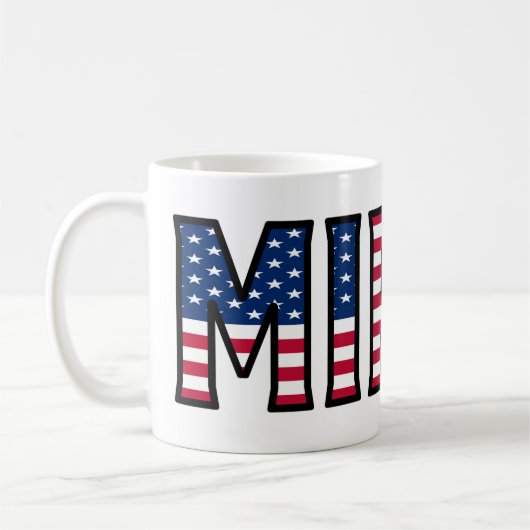 Mirco Name Vorname USA styled Tasse Kaffeetasse (Links)