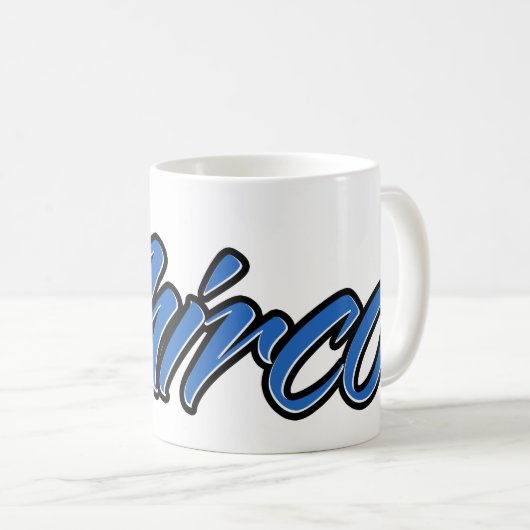 Mirco Vorname Name blue Tasse Kaffeetasse (VorderseiteRechts)