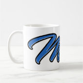Mirco Vorname Name blue Tasse Kaffeetasse (Links)